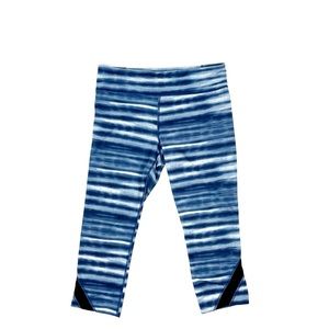 Under Armour Blue Stripe Capris